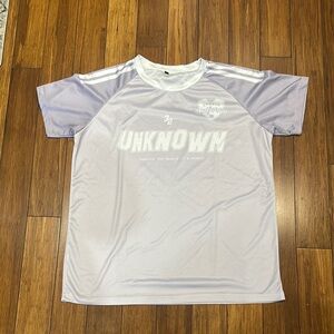 Light Purple Graphic soccer T-Shirt 3XL